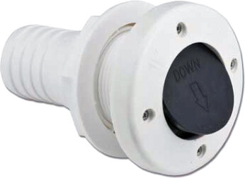 Skroggjennomføring m/tilbakeslagsventil 1 1/2'