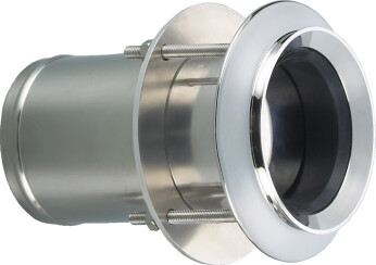 Eksosgjennomføring m/ventil, 3', syrefast