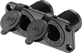 Strømuttak dobbelt 12V