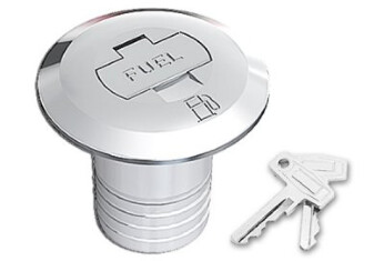 Dekksforskruvning forkrommet rett 2' Fuel med lås