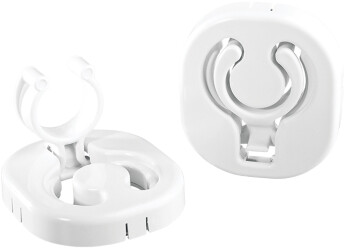 Klips/Hakeklemmer 30 mm sammenleggbar hvit