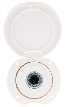 Vannkontakt m/hurtigkobl, f/flushmont 90 grader