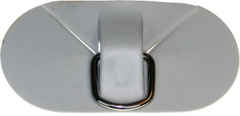 D-ring med feste, PVC, grå