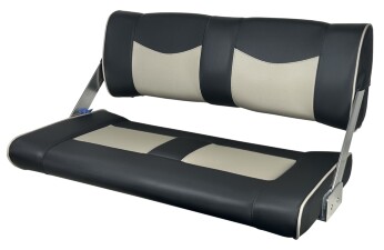 Båtstol ST90 Flip back sort lys grå