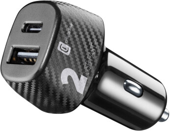 Cellularline USB-C & USB-A billader 12/24V 20W