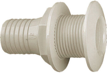 Skroggjennomføring nylon krem 1 1/2'