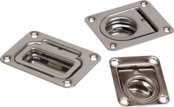 Dørkring flush syrefast stål